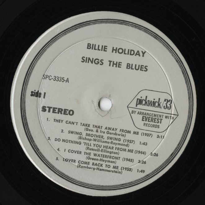 Billie Holiday - Billie Holiday Sings The Blues (SPC-3335) LP 1970’s US Pickwick|中古LP