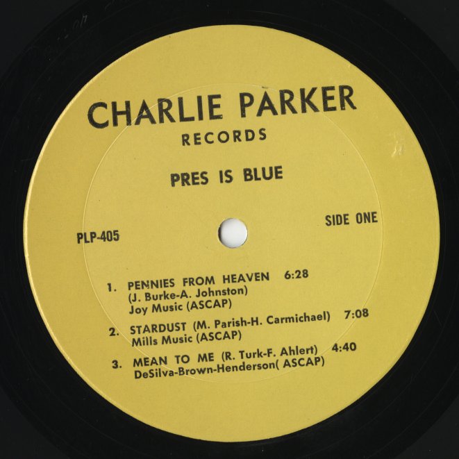 Lester Young / レスター・ヤング / Pres Is Blue (PLP-405)