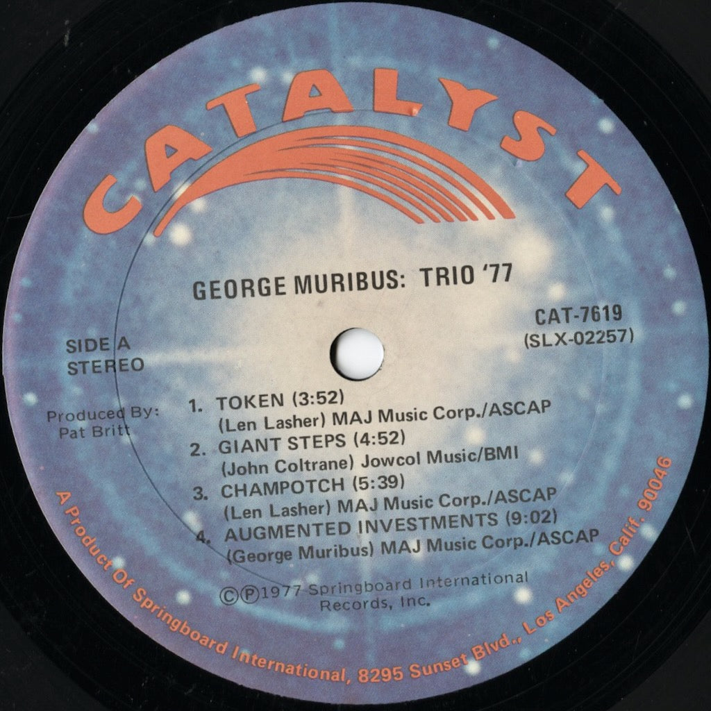 George Muribus / ジョージ・ムリバス / George Muribus Trio '77 (CAT-7619)