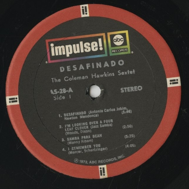 Coleman Hawkins / コールマン・ホーキンス / Desafinado: Bossa Nova & Jazz Samba (A-28)