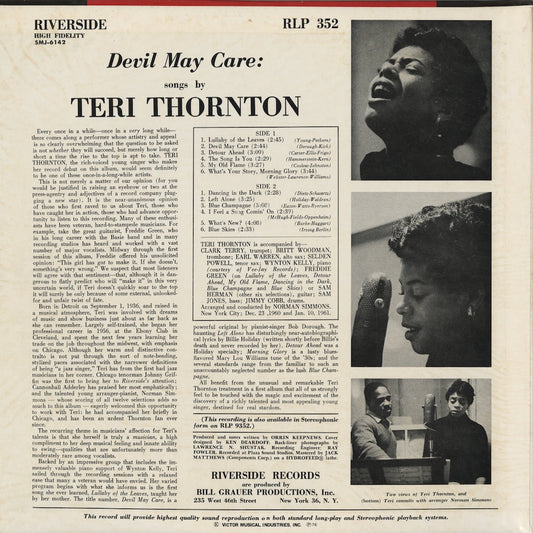 Teri Thornton / テリ・ソーントン / Devil May Care (SMJ-6142)