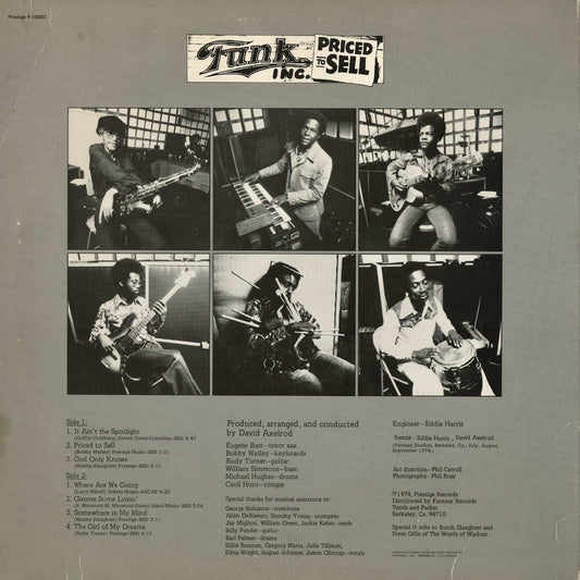 Funk Inc - Priced To Sell (P-10087) 1993 US Prestige|中古LP