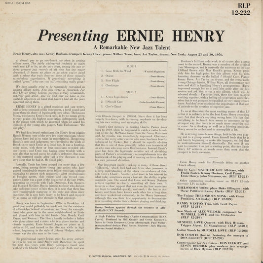 Ernie Henry / アーニー・ヘンリー / Presenting Ernie Henry (SMJ-6040M)