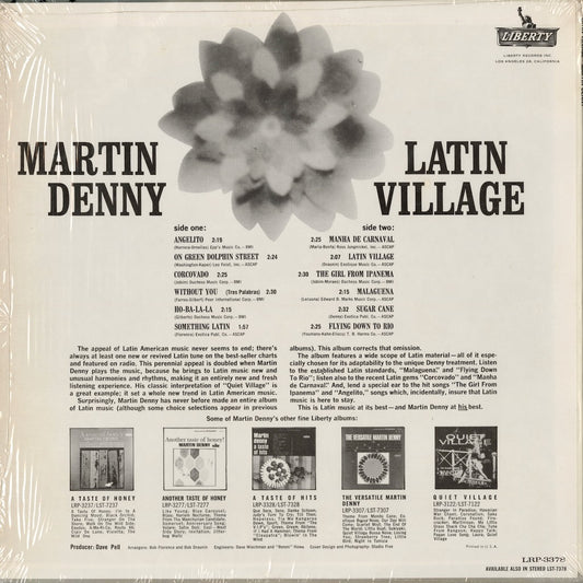Martin Denny / Latin Village (LRP-3378) LP 1964 US Liberty MONO|中古LP