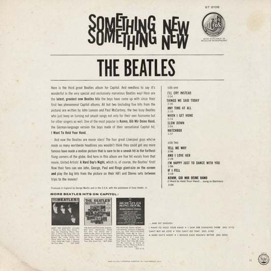 The Beatles / ビートルズ / Something New (ST-2108)
