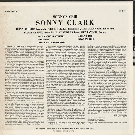 Sonny Clark - Sonny's Crib (BST 81576) 1972 US Blue Note|中古LP