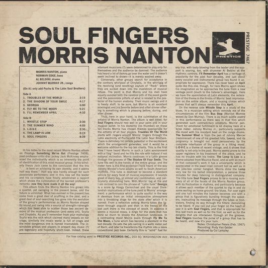 Morris Nanton – Soul Fingers (PR 7467) LP 1967 US Prestige|中古LP
