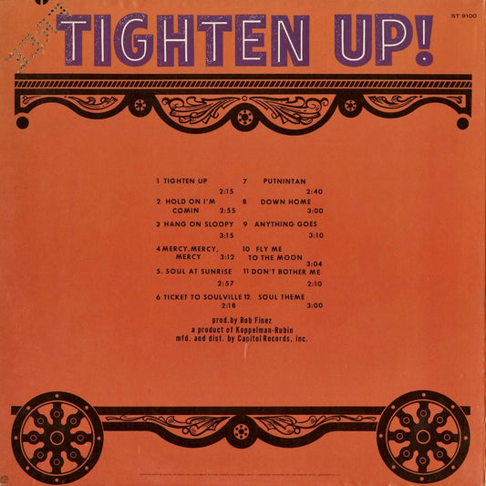 Benny Gordon and The Soul Brothers - Tighten Up (ST 9100) 1968 US Hot Biscuit Disc Company|中古LP