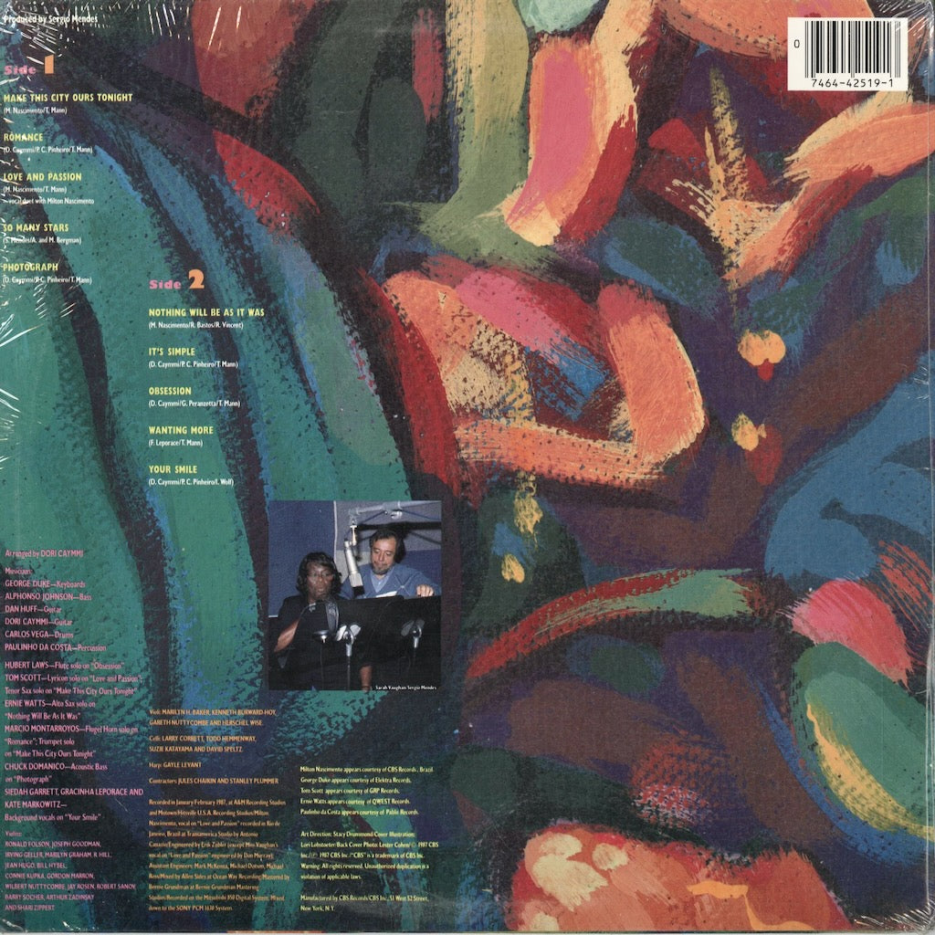 Sarah Vaughan With Milton Nascimento - Brazilian Romance (FM 42519) 1987 US CBS|中古LP 未開封シールド