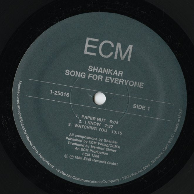 Shankar / シャンカー / Song For Everyone (1-25016)