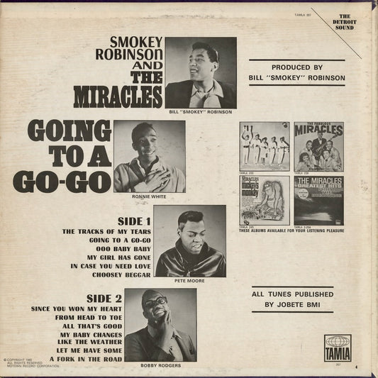 Smokey Robinson & The Miracles - Going To A Go-Go (TS-267) LP 1960's US Tamla|中古LP