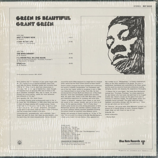 Grant Green / グラント・グリーン / Green Is Beautiful (BST 84342) US盤 LIBERTY/UA 青黒Lbl.