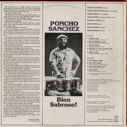 Poncho Sanchez / ポンチョ・サンチェス / Bien Sabroso! (CJP-239)
