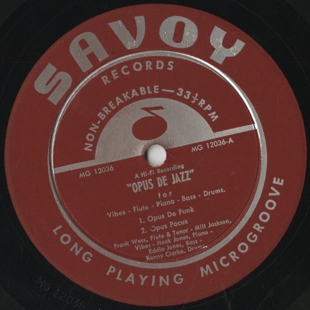 Milt Jackson / ミルト・ジャクソン / Opus De Jazz (MG 12036)