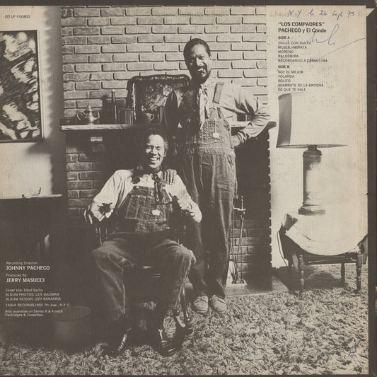 Pacheco Y El Conde - Los Compadres (SLP 00400) LP 1971 US Fania|中古LP