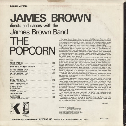 James Brown - The Popcorn (KSD-1055) 1969 US King|中古LP