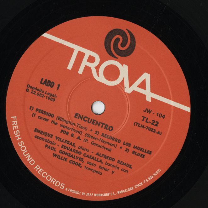 Enrique Villegas / Paul Gonsalves / Willie Cook – Encuentro (JW-104)