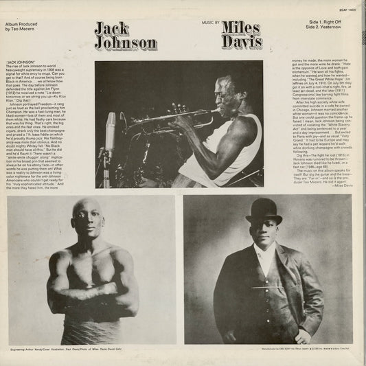 Miles Davis / マイルス・デイヴィス / Jack Johnson (20AP 1405)