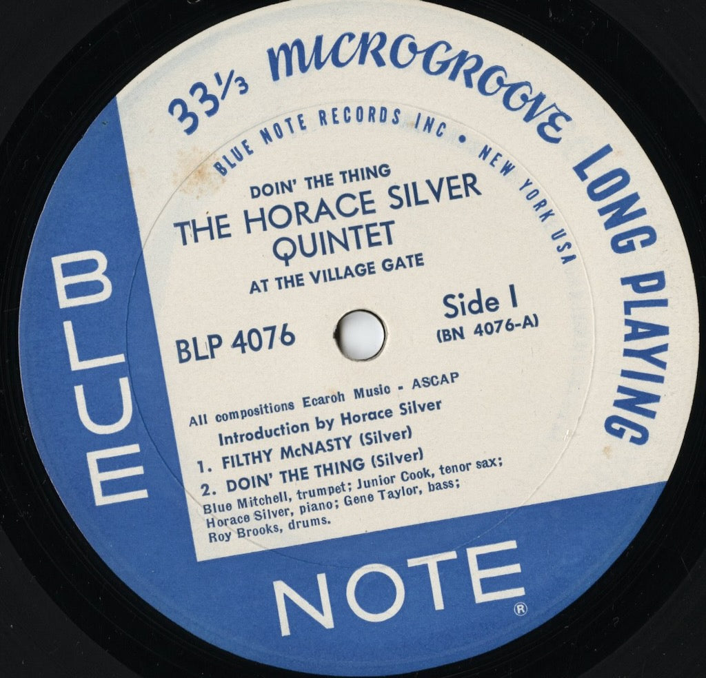 Horace Silver - Doin' The Thing At The Village Gate (BLP 4076) LP 1962 US Blue Note|中古LP