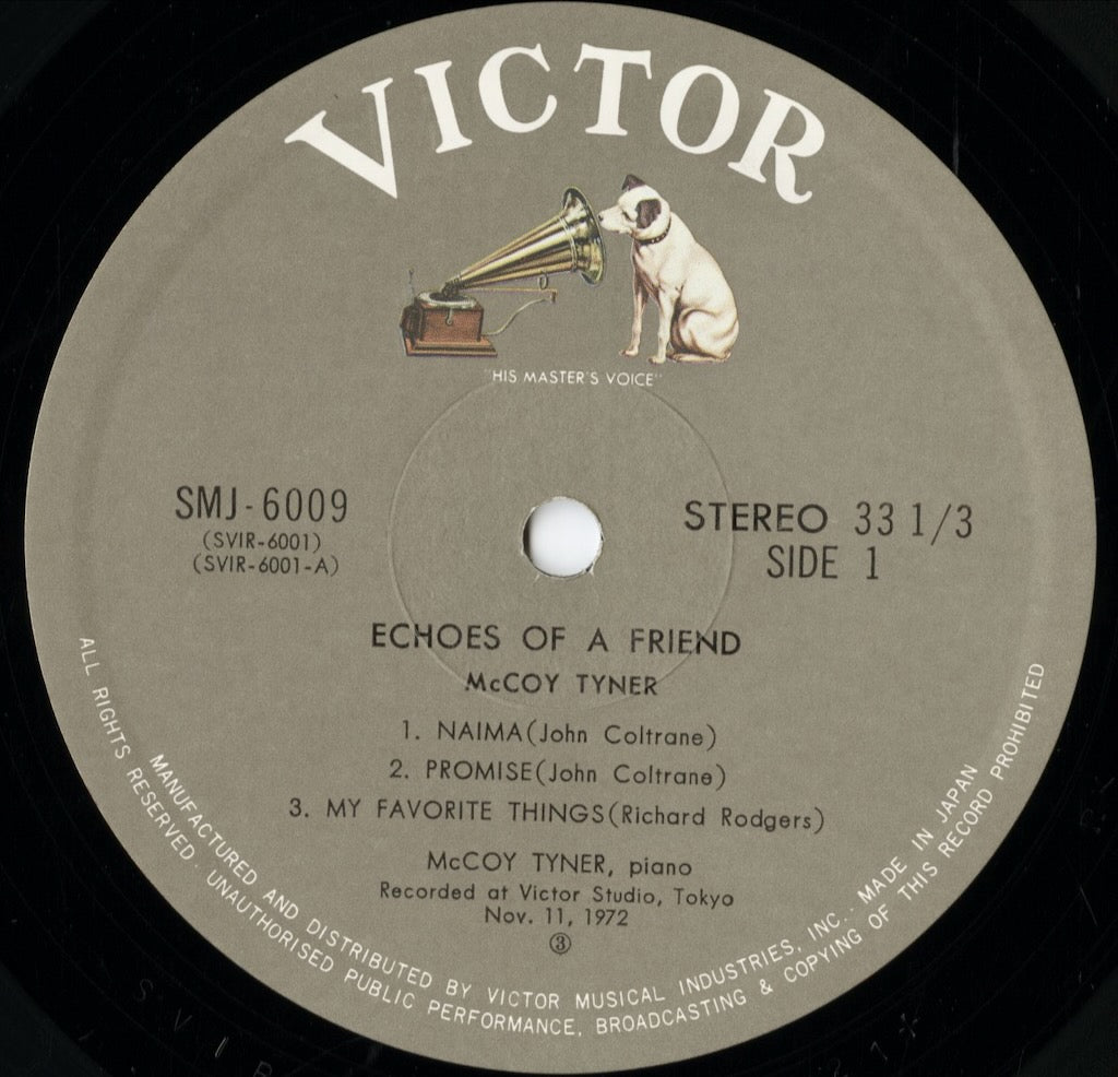 McCoy Tyner / マッコイ・タイナー / Echoes Of A Friend (SMJ-6009)