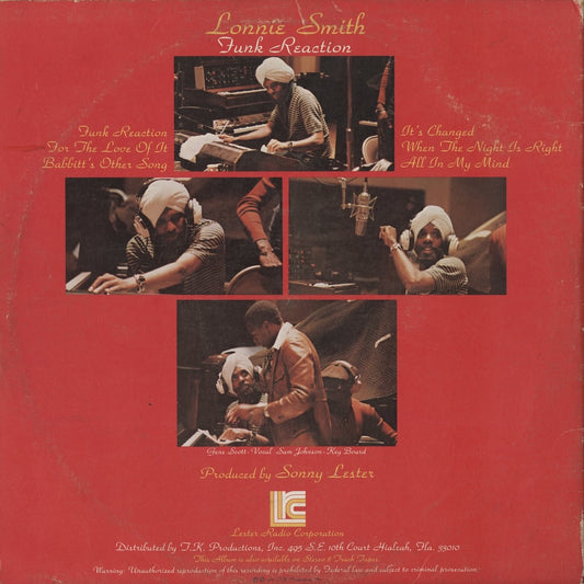 Lonnie Smith / ロニー・スミス / Funk Reaction (LRC 9317)