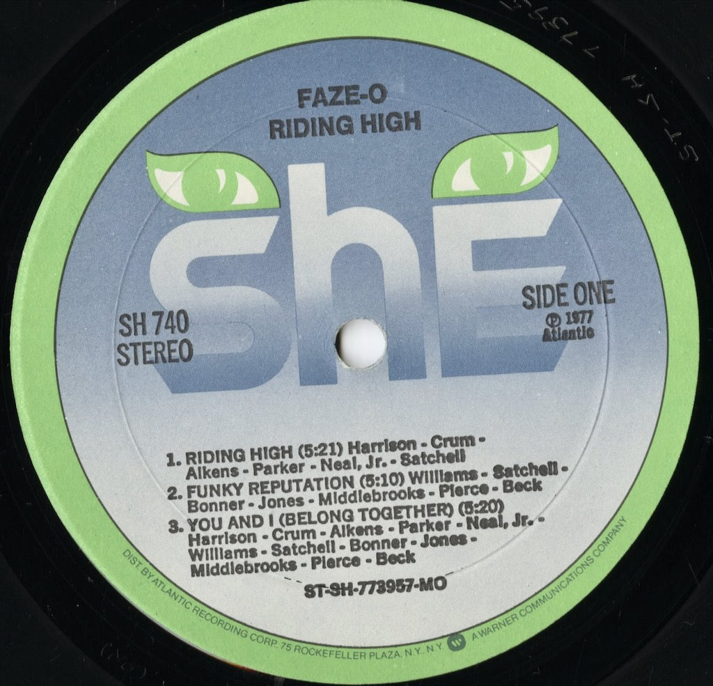 Faze-O – Riding High (SH 740) LP 1977 US SHE|中古LP
