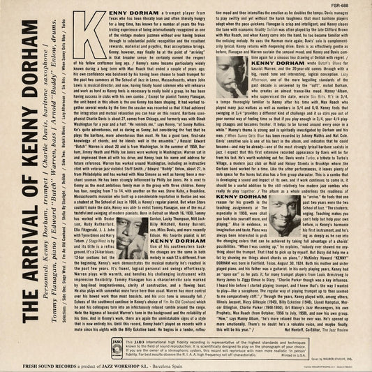Kenny Dorham - The Arrival Of Kenny Dorham (FSR-688) 1988 SPA Jaro|中古LP