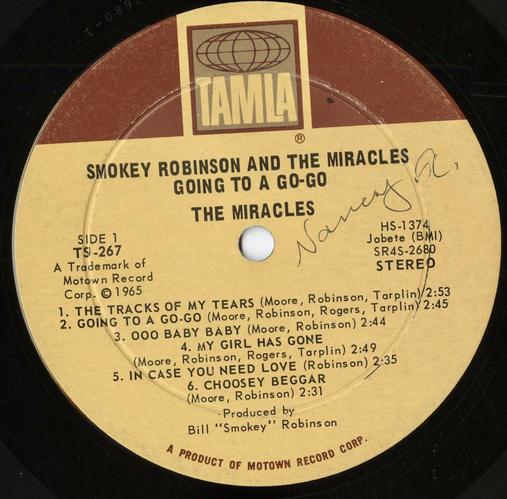 Smokey Robinson & The Miracles - Going To A Go-Go (TS-267) LP 1960's US Tamla|中古LP