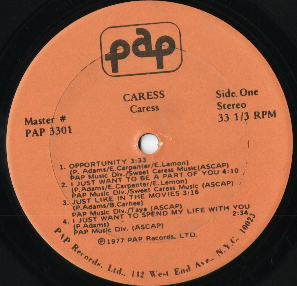Caress - Caress (PAP 3301) 1977 US PAP|中古LP