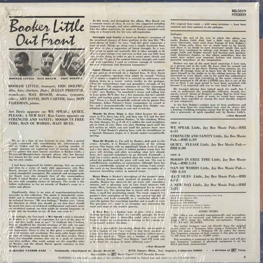 Booker Little - Out Front (BR-5019) LP 1978 US Barnaby / Candid Jazz|中古LP