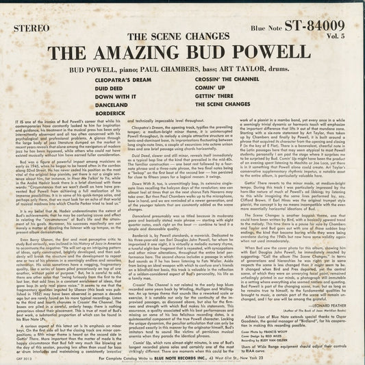 Bud Powell - The Scene Changes - The Amazing Bud Powell Vol.5 (GXF3013) 1977 JPN Blue Note|中古LP