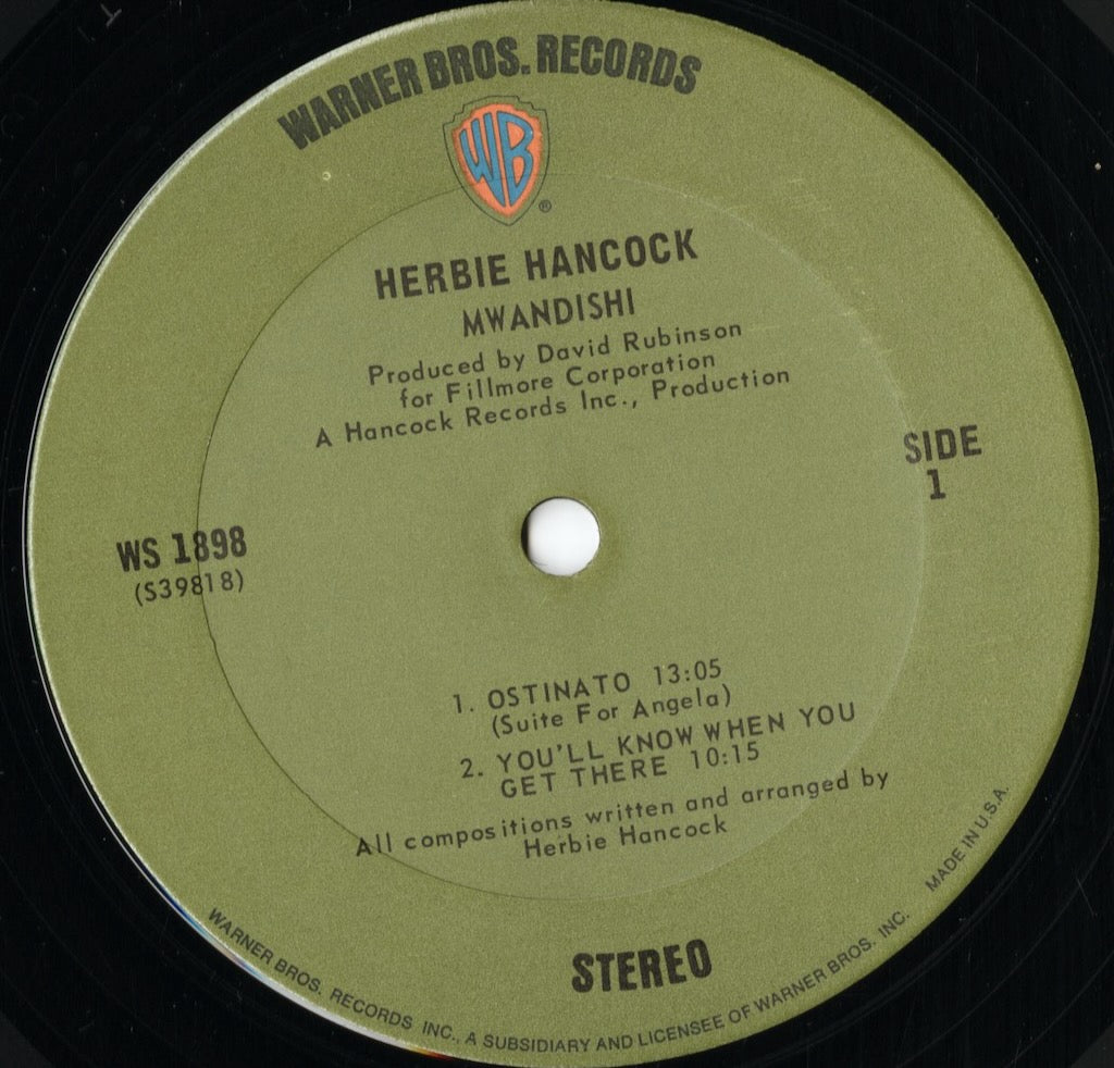 Herbie Hancock – MWANDISHI (WS 1898) LP 1971 US Warner Bros|中古LP