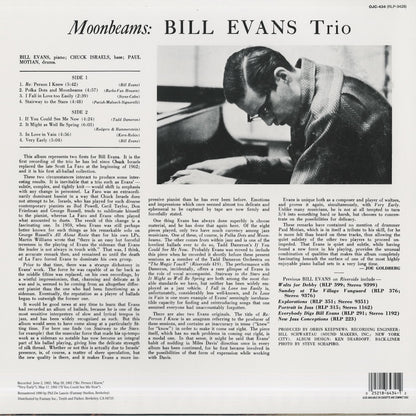 Bill Evans / ビル・エヴァンス / Moon Beams (OJC-434)