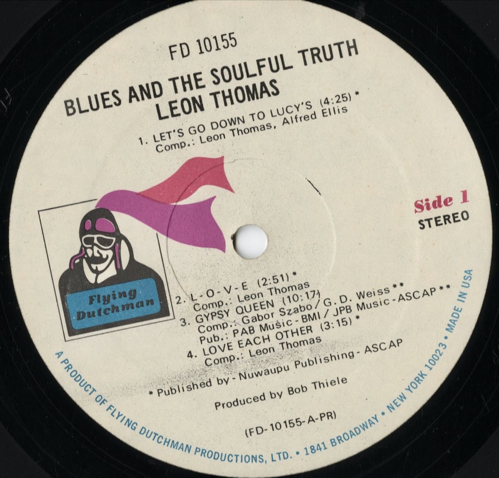 Leon Thomas - Blues And The Soulful Truth (FD 10155) LP 1972 US Flying Dutchman|中古LP