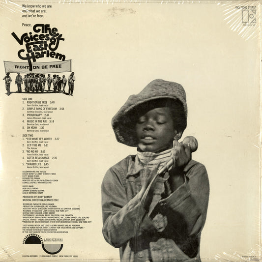 The Voices Of East Harlem / ヴォイシズ・オブ・イースト・ハーレム / Right On Be Free (EKS-74080) USオリジナル盤・未開封シールド