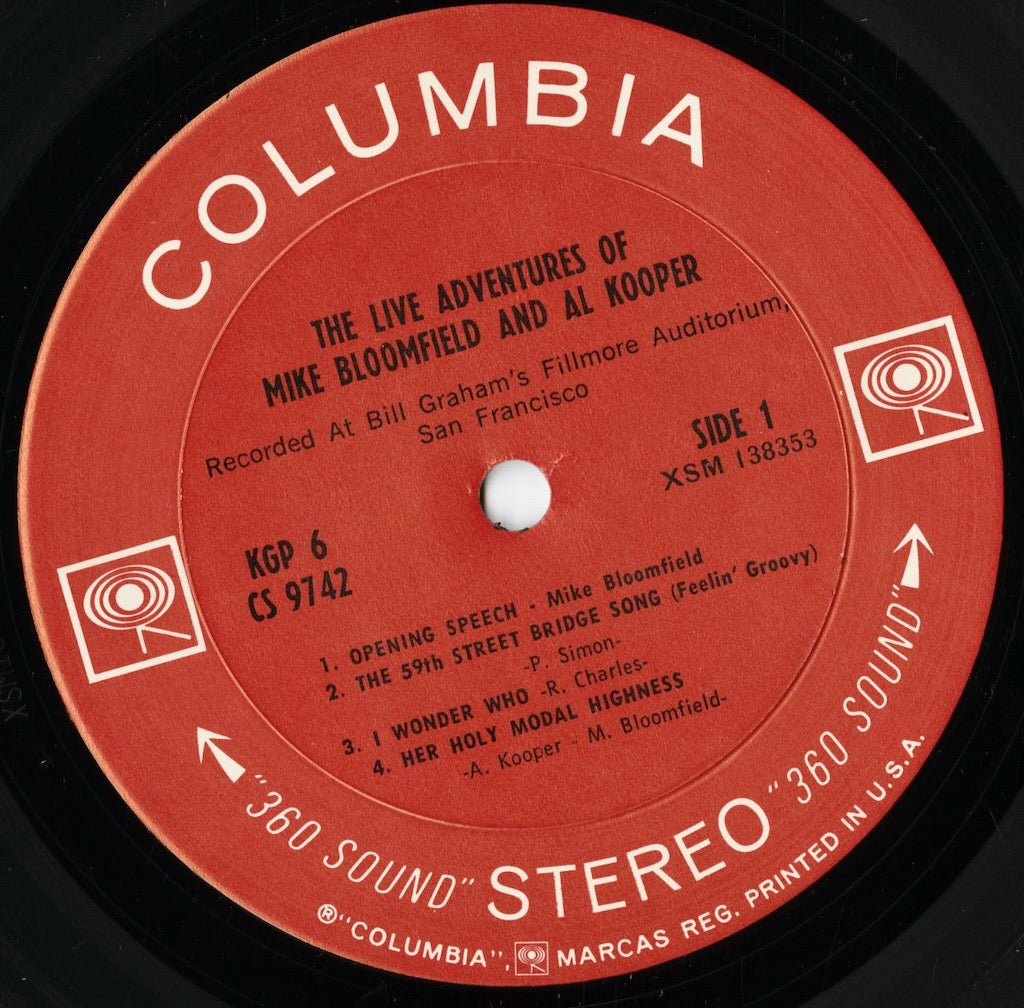 Mike Bloomfield And Al Kooper / マイク・ブルームフィールド、アル・クーパー / The Live Adventures Of Mike Bloomfield And Al Kooper (CS 9765)