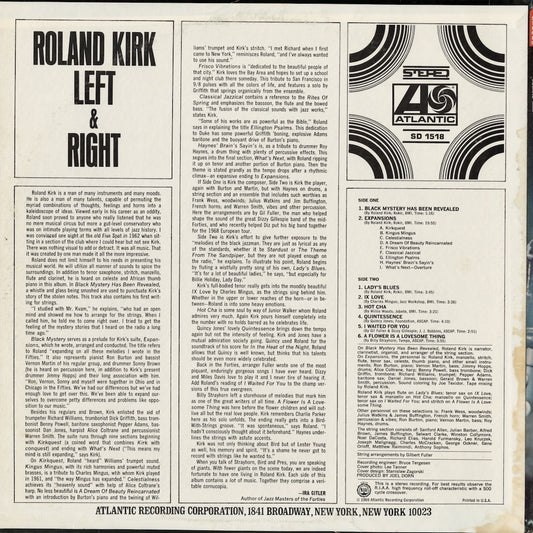 Roland Kirk / ローランド・カーク / Left & Right (SD 1518)