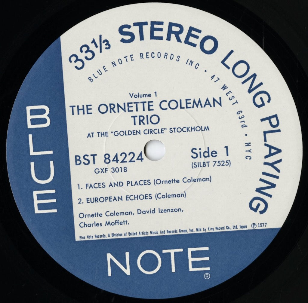 Ornette Coleman / オーネット・コールマン / At The Golden Circle Stockholm Volume One (GXF 3018)