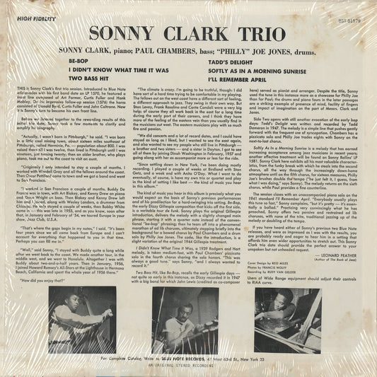 Sonny Clark / ソニー・クラーク / Sonny Clark Trio (BST 81579)