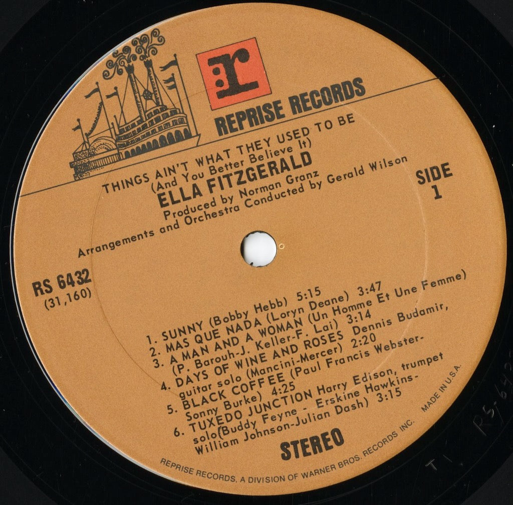 Ella Fitzgerald - Things Ain't What They Used To Be (RS 6432) LP 1971 US Reprise|中古LP