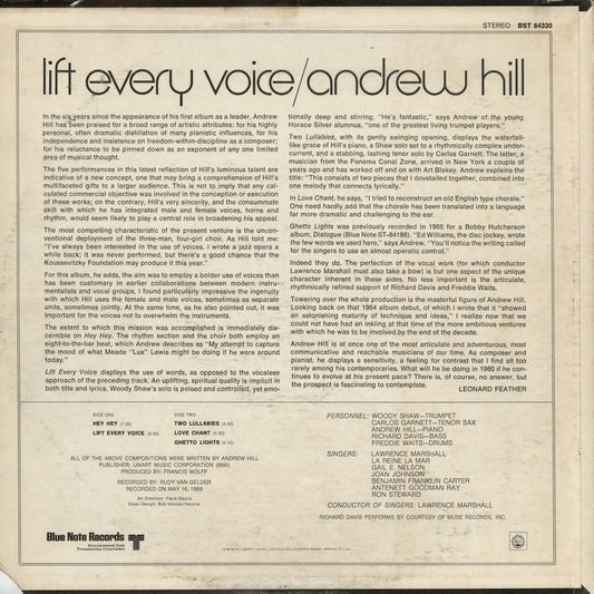 Andrew Hill - Lift Every Voice (BST-84330) 1970 US Blue Note|中古LP