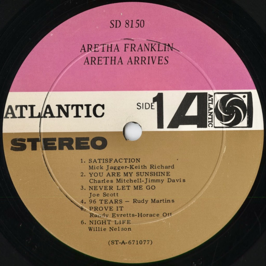 Aretha Franklin - Aretha Arrives (SD 8150) 1967 US Atlantic|中古LP