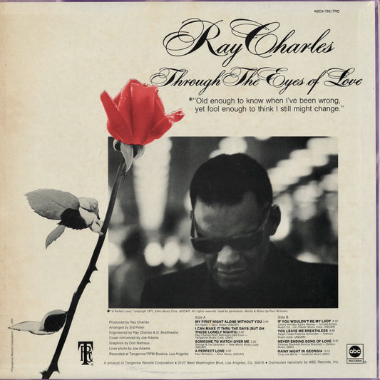 Ray Charles - Through The Eyes Of Love (ABCX-765) 1972 US ABC|中古LP
