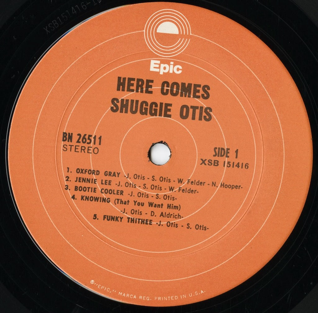 Shuggie Otis - Here Comes Shuggie Otis (BN 26511) LP 1973 US Epic|中古LP