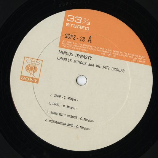 Charles Mingus And His Jazz Groups / チャールズ・ミンガス / Mingus Dynasty (SOPZ 28)