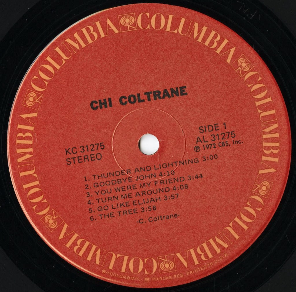 Chi Coltrane - Chi Coltrane (KC 31275) LP 1972 US Columbia|中古LP