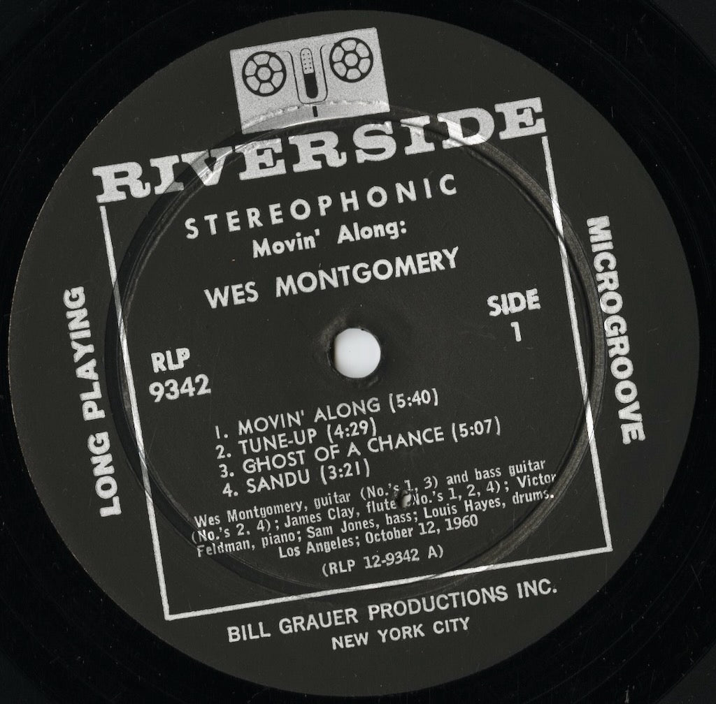 Wes Montgomery - Movin' Along (RLP 9342) LP 1961 US Fantasy|中古LP