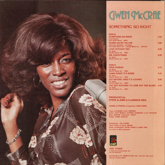 Gwen McCrae - Something So Right (CAT 2608) 1976 US Cat|中古LP