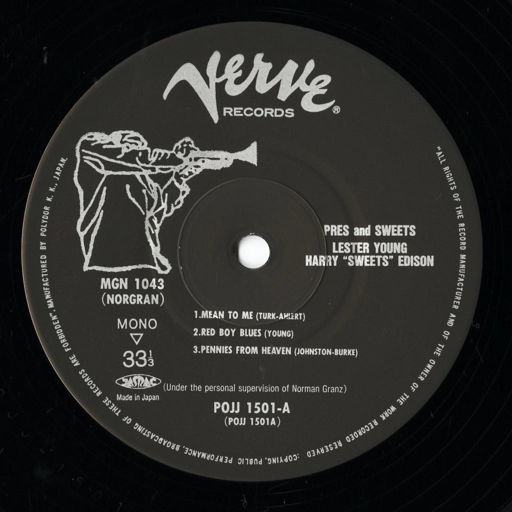 Lester Young - Harry Edison / レスター・ヤング ハリー・エディソン / Pres & Sweets (POJJ 1501)