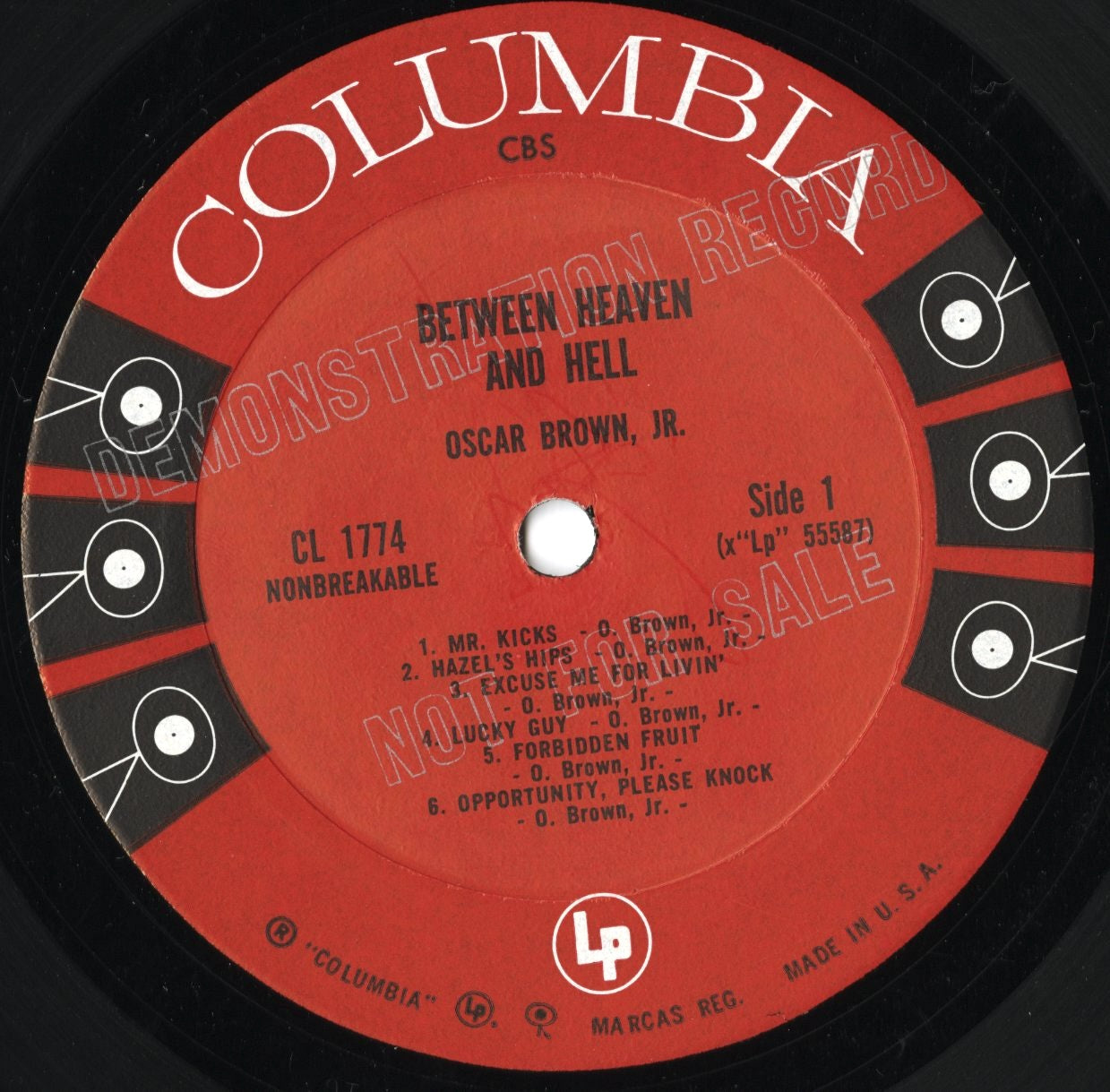 Oscar Brown Jr. / オスカー・ブラウン・ジュニア / Between Heaven And Hell (CL 1774)